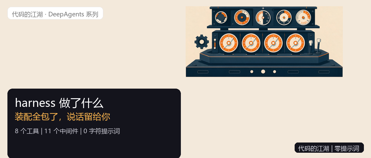 DeepAgents（二）：DeepAgents 的 harness 做了什么